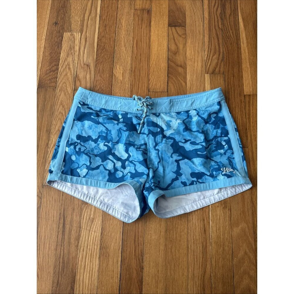 Huk Performance Women’s Blue Camo Swim Shorts Size 12